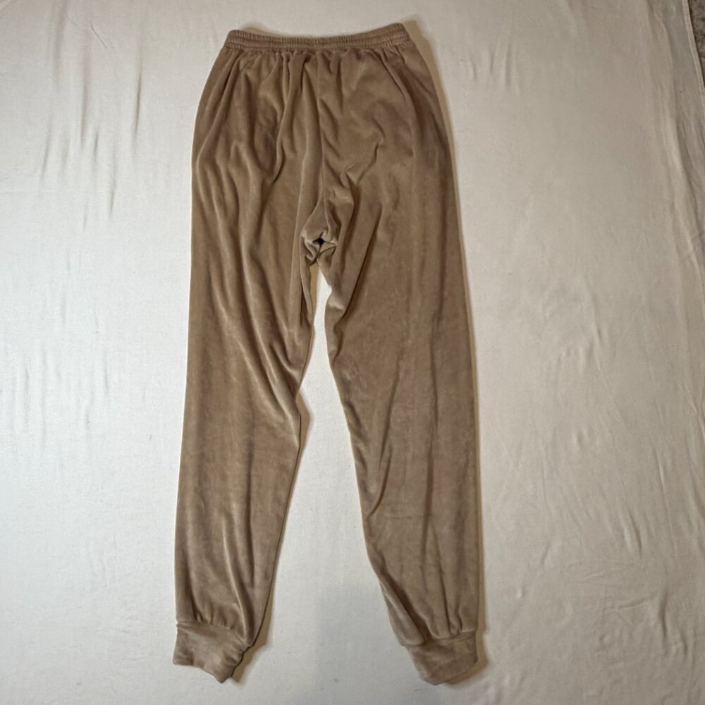 SKIMS Tan Beige Soft‎ Velour Jogger Sweatpants Small - Picture 6 of 10